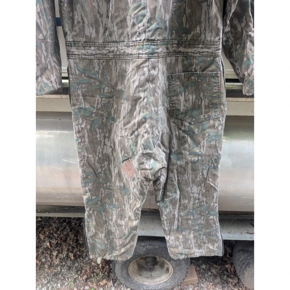 Vintage Mossy Oak Made In USA Treestand Camo Coveralls Men's Large Reg